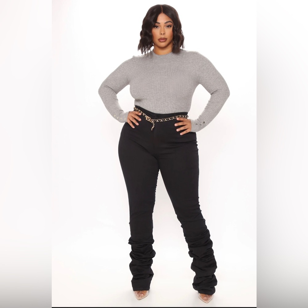 Fashion Nova Tall Strike A Pose Stacked Jeans